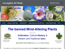 Tablet Screenshot of legalizeallplants.com